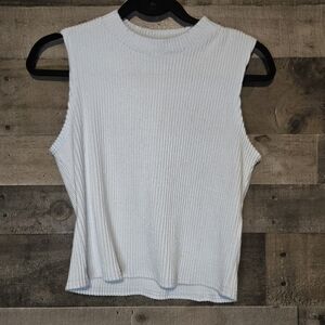 NWT francescas ribbed mock neck tank top